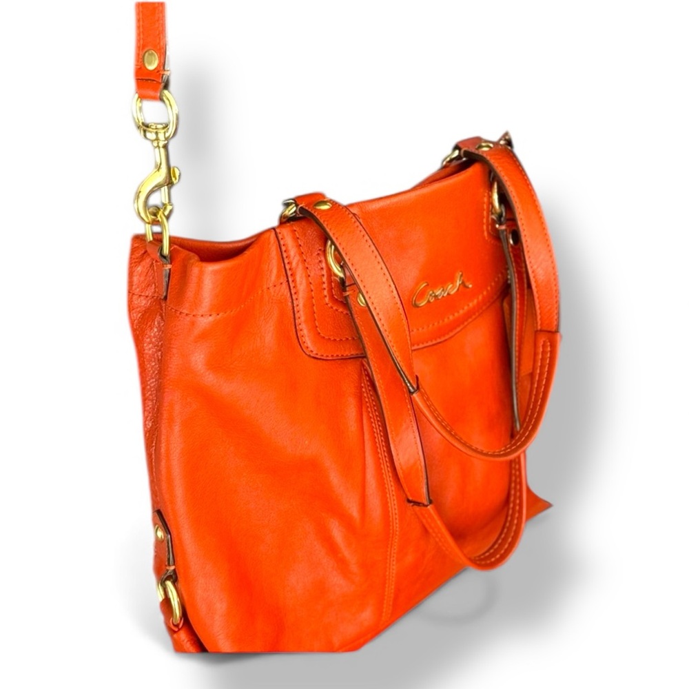 COACH‎ Leather Bag tote “Ashley”#F1261-19243 compartments crossbody satchel EUC - Picture 4 of 17